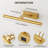 15.75 in. Brushed Gold LED Picture Light with Remote Control, Dimmable, Rotatable Design, Timer and Multiple Color Temperatures