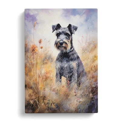 Schnauzer Tachisme - No Frame Print
