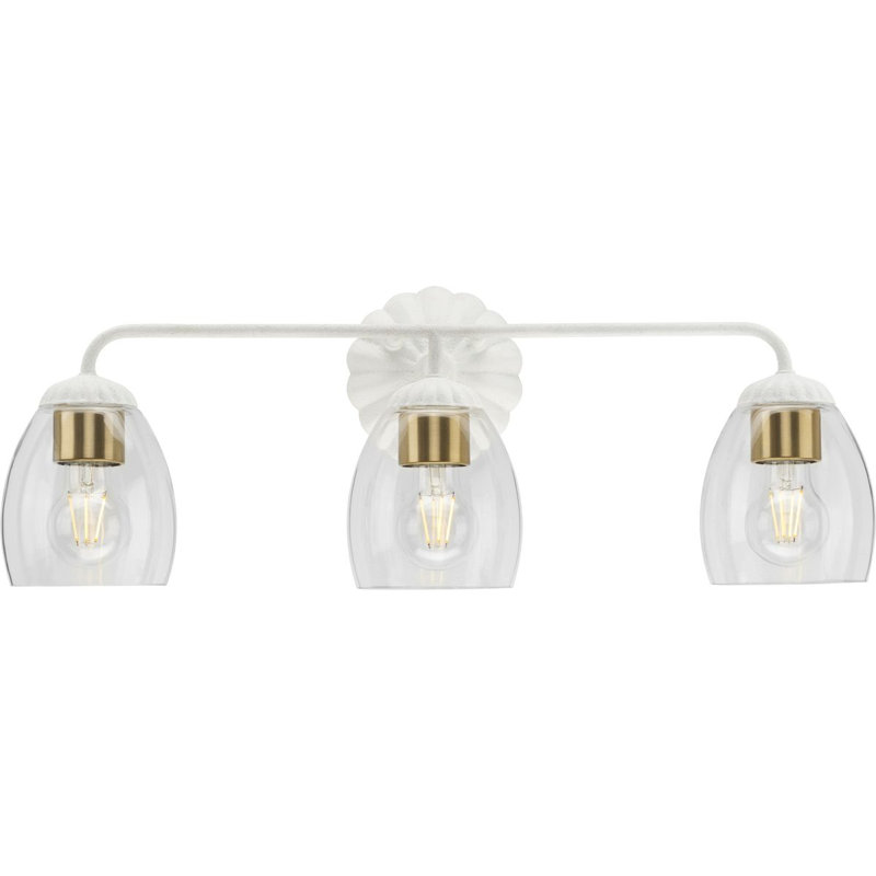 Quillan Dimmable Vanity Light, White Plaster, 3