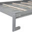 Lit double avec tablettes, gris Maximisez le potentiel de votre espace. Fabriqué à partir de contreplaqué robuste. Fournit un support de lattes de matelas flexible et confortable. Max 6 po s'adapte parfaitement. Facile à assembler