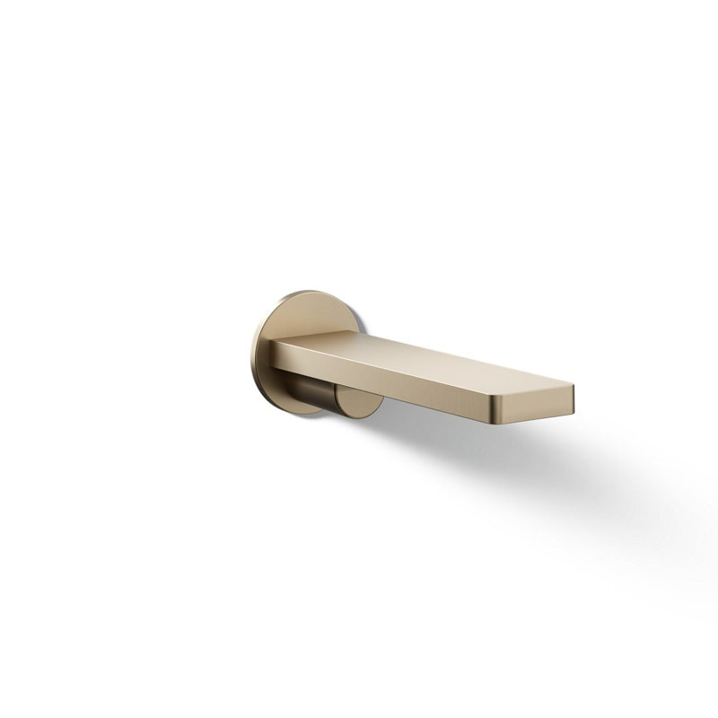 Composed Wall-Mount Tub Spout, Vibrant Brushed Bronze
