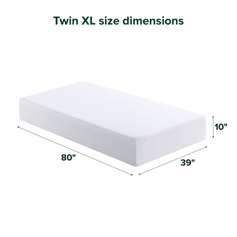 10" Medium Cooling Gel Memory Foam Mattress - Sleep by Wayfair™, Twin XL