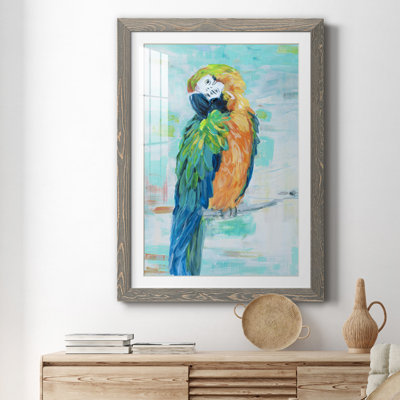 Island Parrot II - peinture encadrée