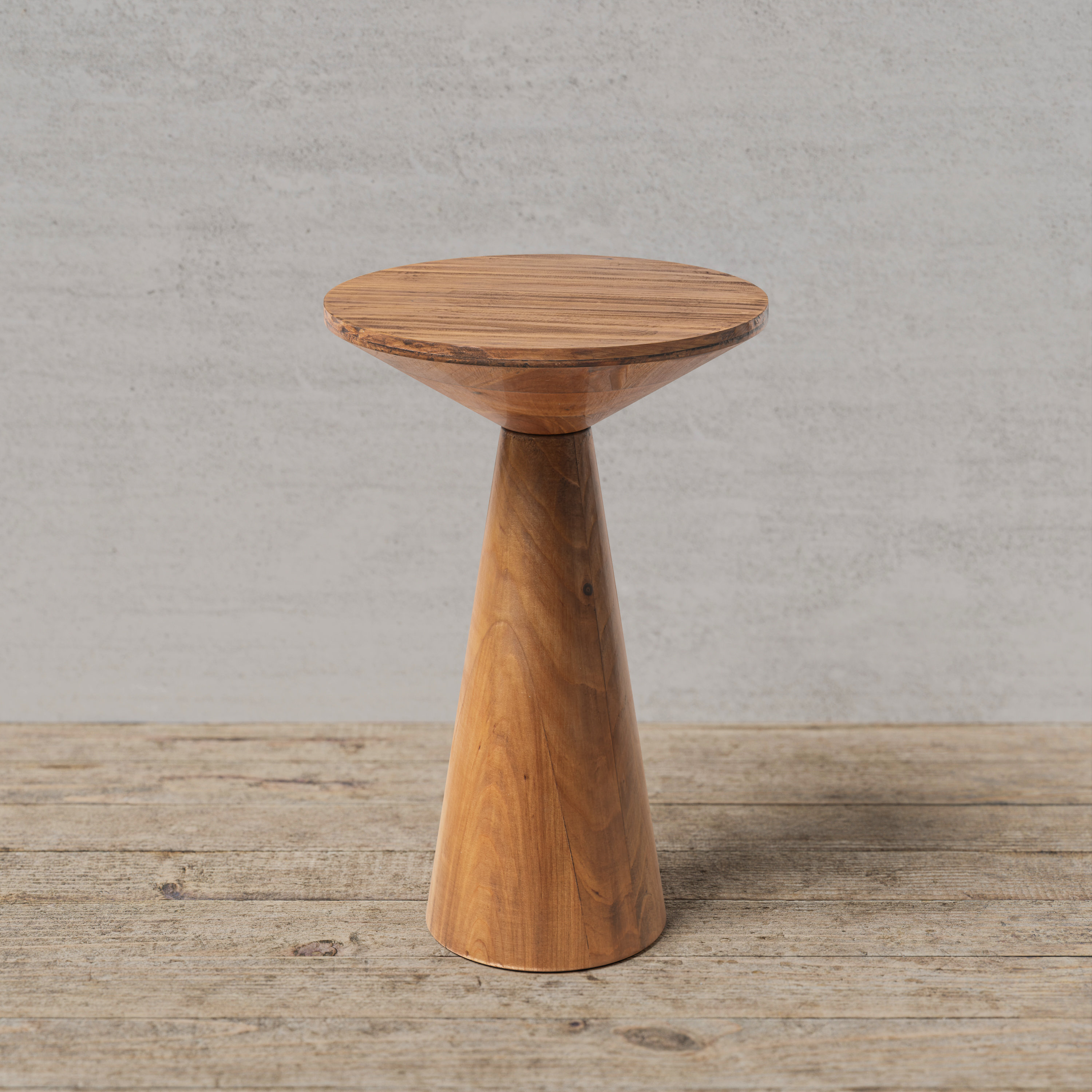 Wade Logan® Bozovich Solid Wood Pedestal End Table & Reviews | Wayfair