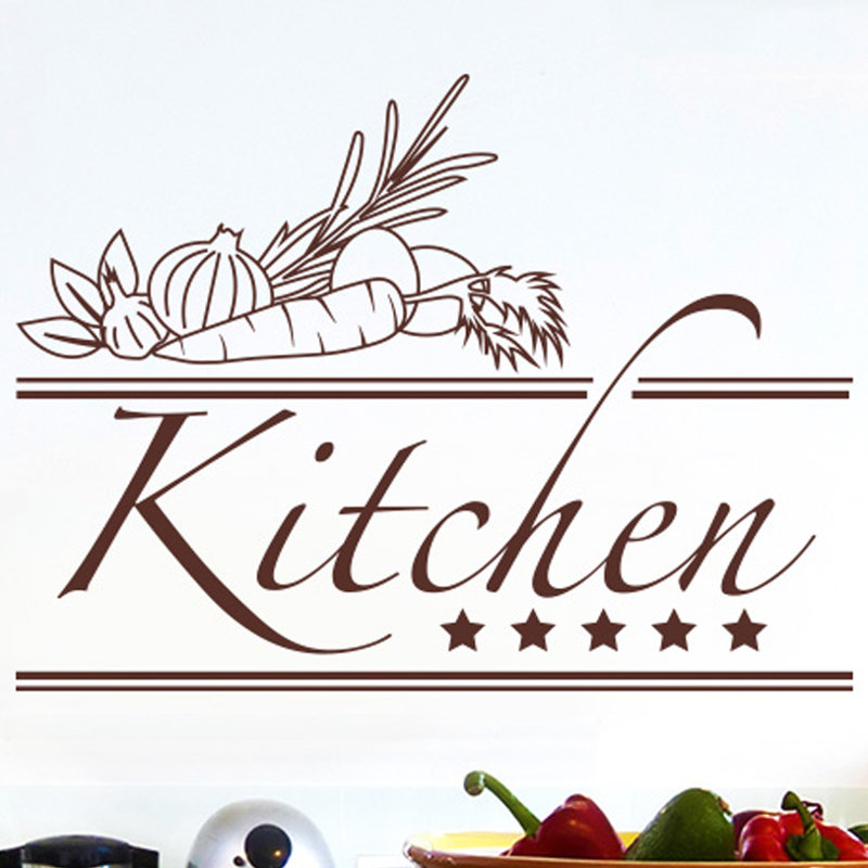 Food & Beverage Non-Wall Damaging Wall Decal, Medium, Brown