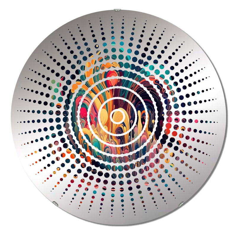 Culemborg - Miroir mural Sun Circles, 23,6 po x 23,6 po