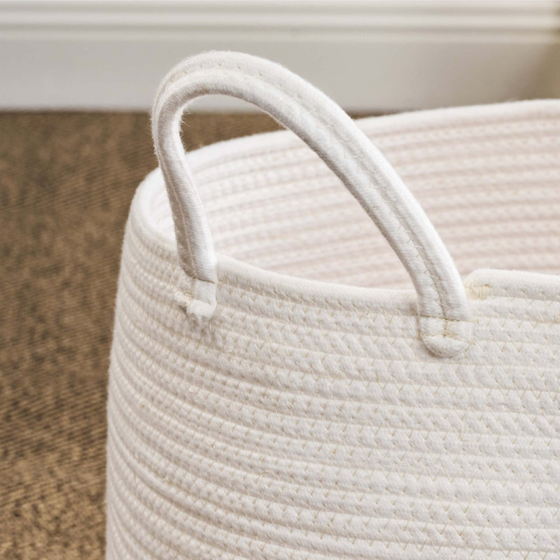 Panier à linge rond en coton