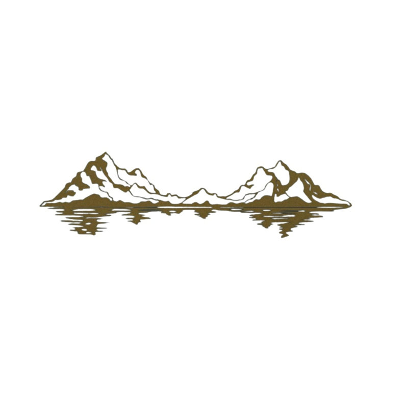 No Frame Print on Metal, Gold, 100cm H x 27cm W