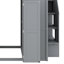 Lit mezzanine peu encombrant avec garde-robe, bureau et tablettes-15299646