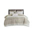 Ensemble de housse de couette en coton pour lit double / grand 3 pièces avec capitonnage en chenille-119744524-119744527