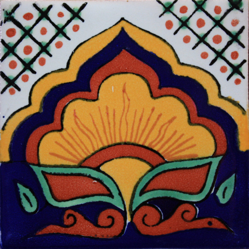 Carreau mexicain TalaMex Sunrise Talavera 36 pièces 2 po x 2 po