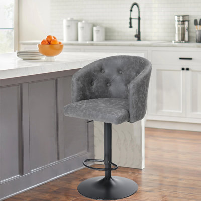 Tabouret de bar pivotant à hauteur réglable