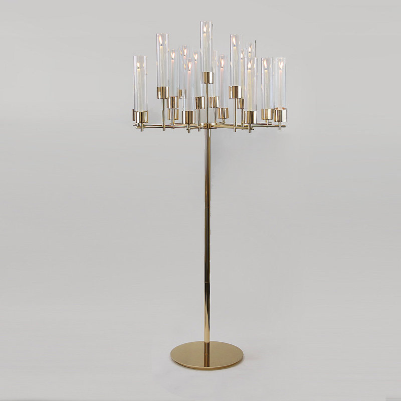 17-Arms Grand Floor Candelabra, Gold