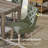 5 Piece Dining Table Set, Farmhouse Rectangular Kitchen Table & 4 Upholstery Chairs, Green-2127139347-2128078180