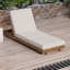Chaise longue d'extérieur moderne en bois massif d'acacia avec inclinable réglable pour patio, terrasse, jardin, bord de piscine (sans coussins)-14857974