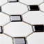 Carreau de mosaïque en porcelaine mat 2 "x 2" Check
