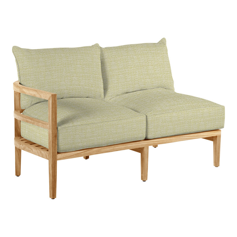 Teck de Santa Barbara faisant face au bras gauche - Teck naturel, Teck naturel, Pas de passepoil + bourre standard