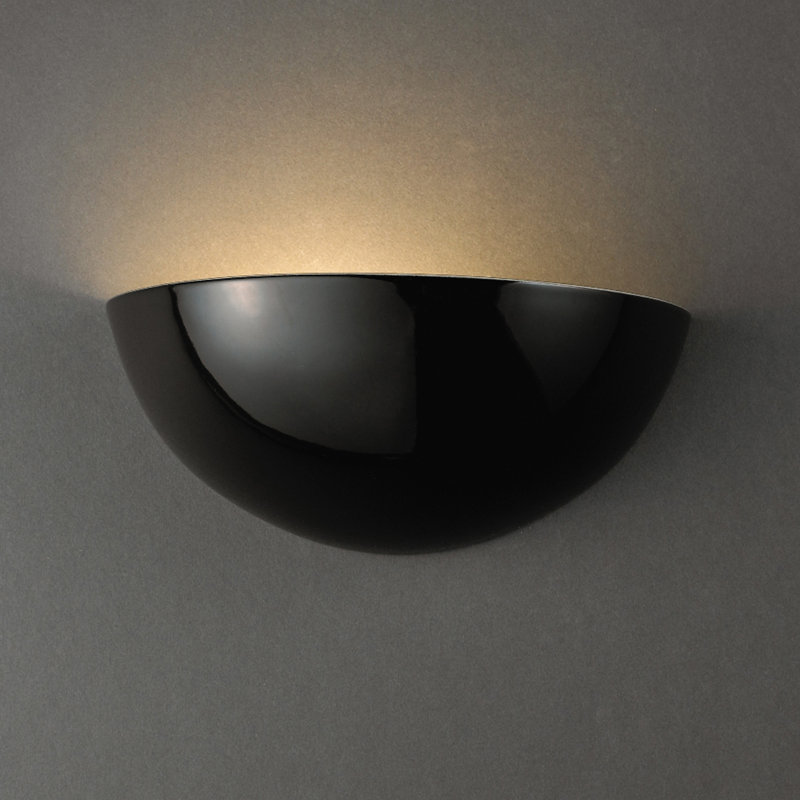 Maarten Ceramic Half Moon, Gloss Black