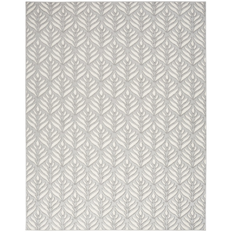 Analiegh Nature Grey Indoor/Outdoor Area Rug, Rectangle 7' x 10'