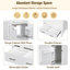 Meuble-lavabo avec lavabo en céramique et armoire de rangement 30 po Conrad-347909835
