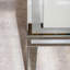 Tables basses argentées avec bordure éblouissante en cristal concassé