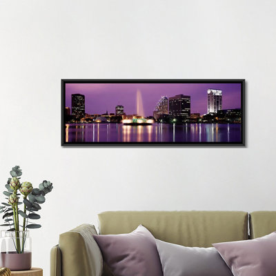 Reproduction de photo sur toile panoramique, vue panoramique d'une ville à Orlando, Floride