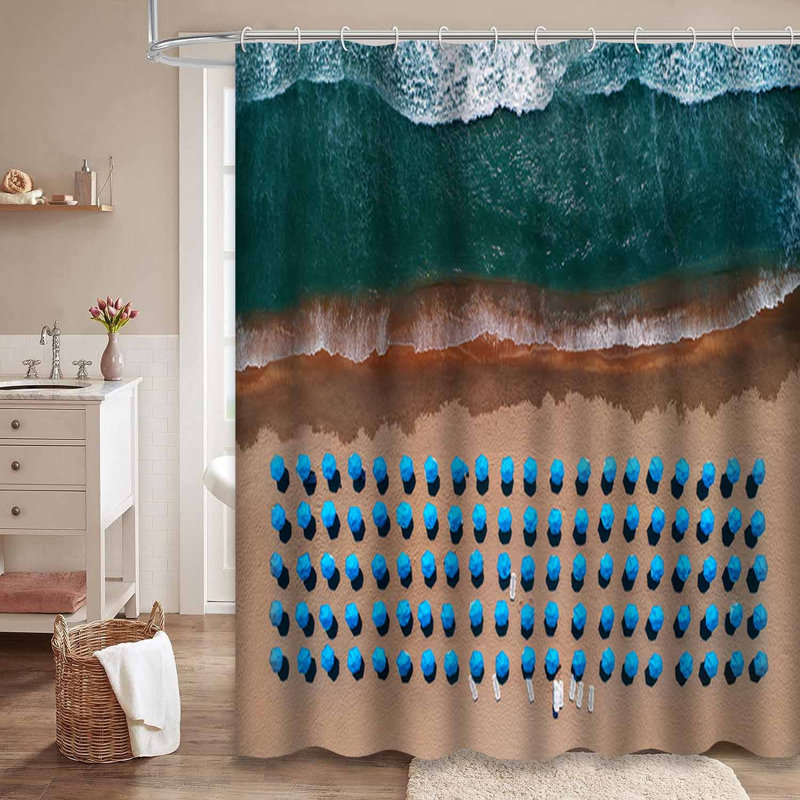 Parasol de plage de sable avec 12 crochets, L 72 po x l 84 po