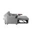 Lit convertible en velours, table d'appoint rotative à 360 °, style moderne, se transforme facilement en lit, plusieurs options réglables, fabrication en tissu et en plastique, assemblage facile requis avec rotation-956376136