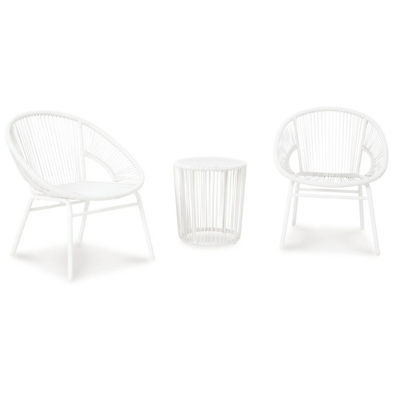 Ensemble de table et chaises d'extérieur 3 pièces Arinze