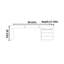 Study desk for household office with drawers-474416665-474416664