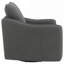 Chaise pivotante rembourrée gris anthracite-1450392582