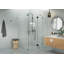 Halo 42 in. x 43 in. x 78 in. 90-degree Fully Frameless Glass Hinged Shower Enclosure-980683502