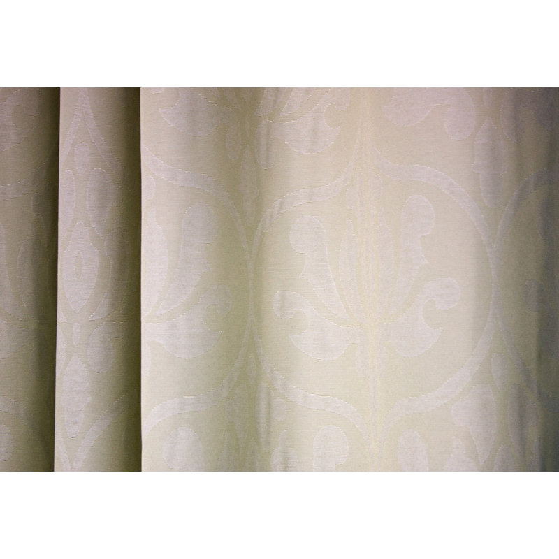 Adisson Room Darkening Curtain Single Panel, 135cm Width x 175cm Drop, Cream