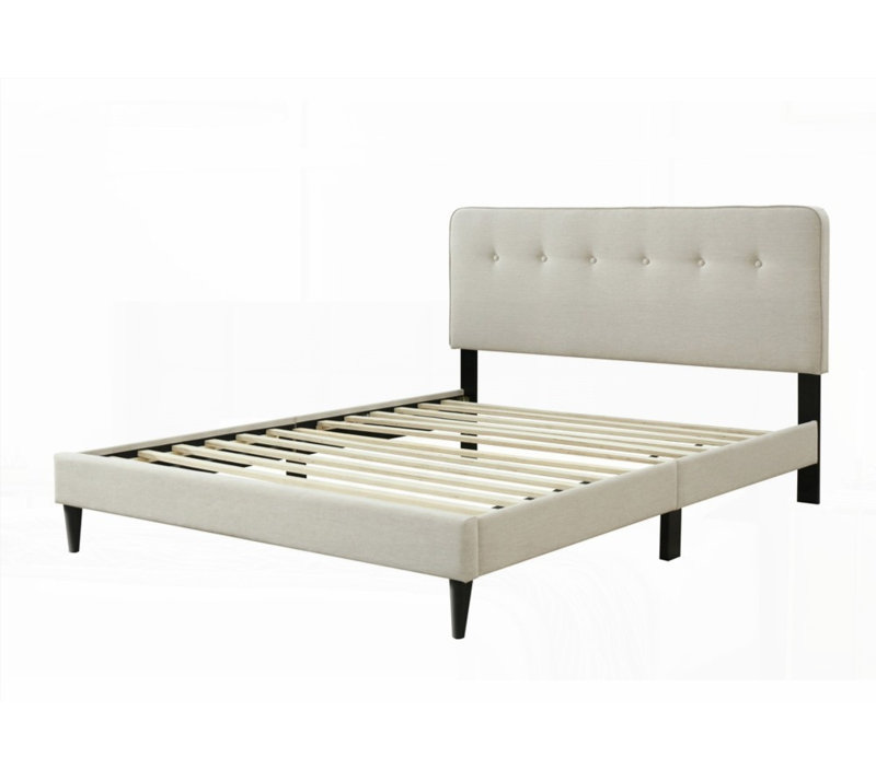 Très grand lit tapissier dans une boîte - Aucun sommier nécessaire, support solide