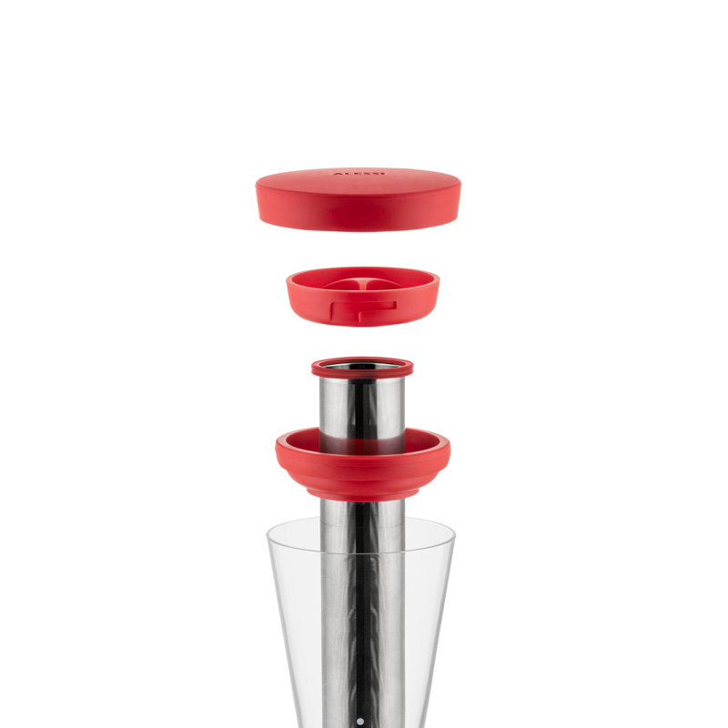 Cold Brew Coffee Carafe In Borosilicate Glass And Thermoplastic Resin, Brown. Filter In 18/10 Stainless Steel.