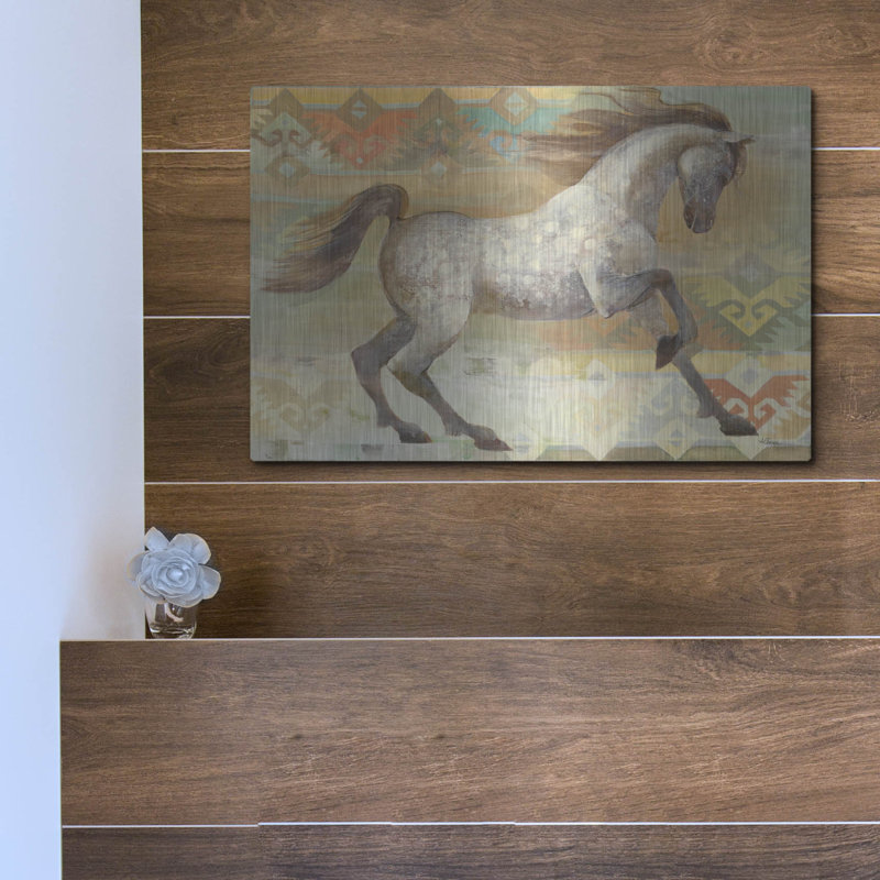 «Grand Entrance Southwest Boho» par Albena Hristova, art mural en métal, H 12 po x l 16 po