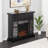 Marsallo Contemporary Electric Fireplace  Black