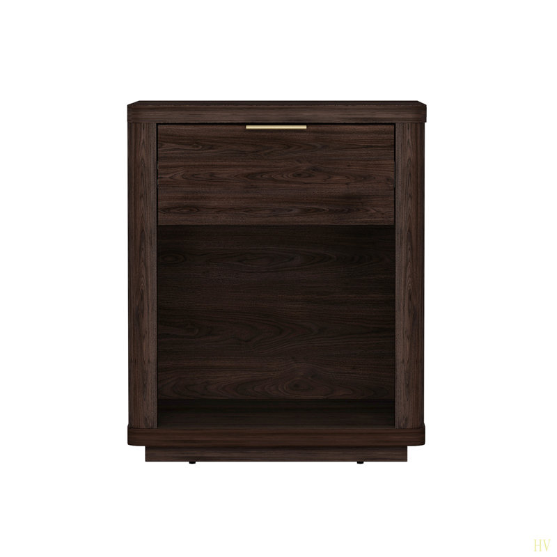 Evelyn 20" Nightstand  (1-Drawer), Brown