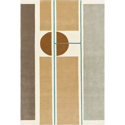 Colagem Handmade Dhurrie Wool Geometric Area Rug