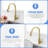 Hands-free Motion Sensor Stainless Steel Faucet For Modern Kitchens, Brushed Gold