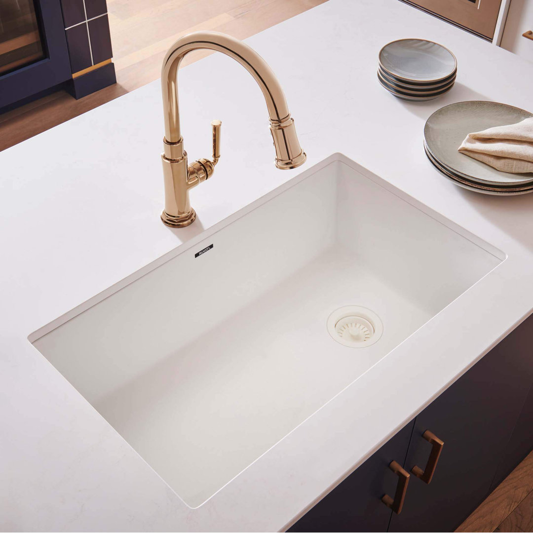 Ruvati 32 x 19 inch epiGranite Undermount Granite Composite Quartz Single Bowl Kitchen Sink Ruvati