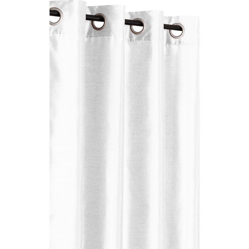 Rideau d'aspect soie, Blanc