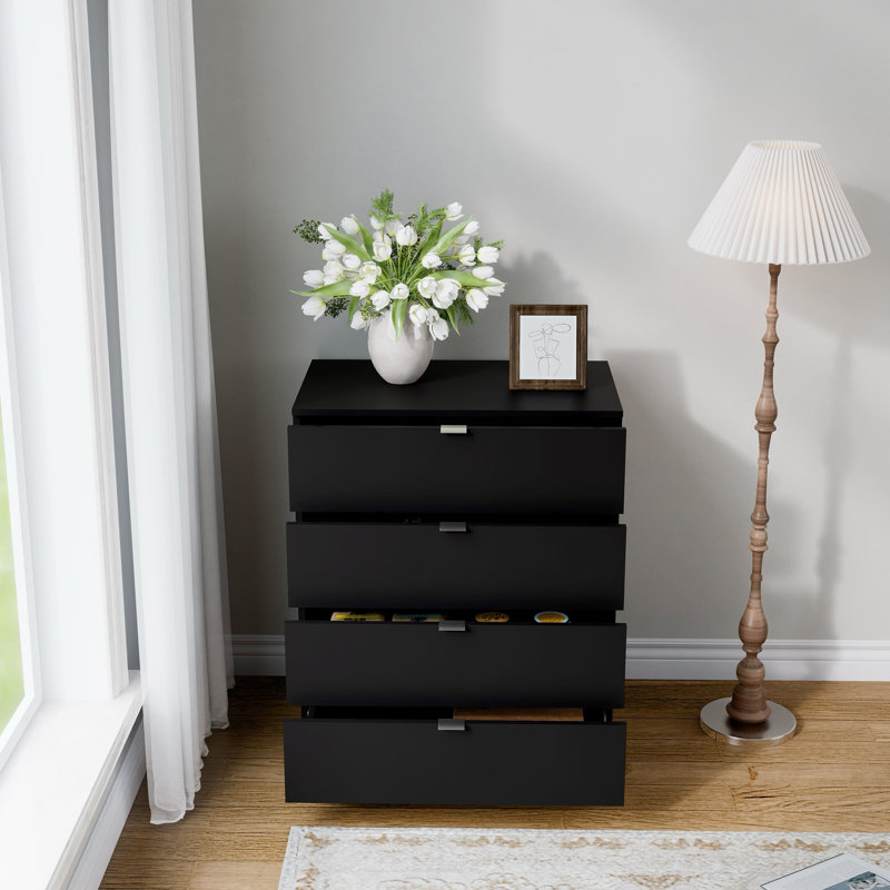 Chest Of 4 Drawers Cd401, Black