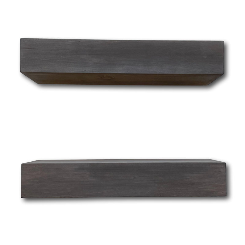 Arthenia Floating Shelf, Gray, 4" H x 36" W x 6.25" D