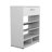 Onawa Shoe Storage Cabinet with Drawer and Open Shelves – White