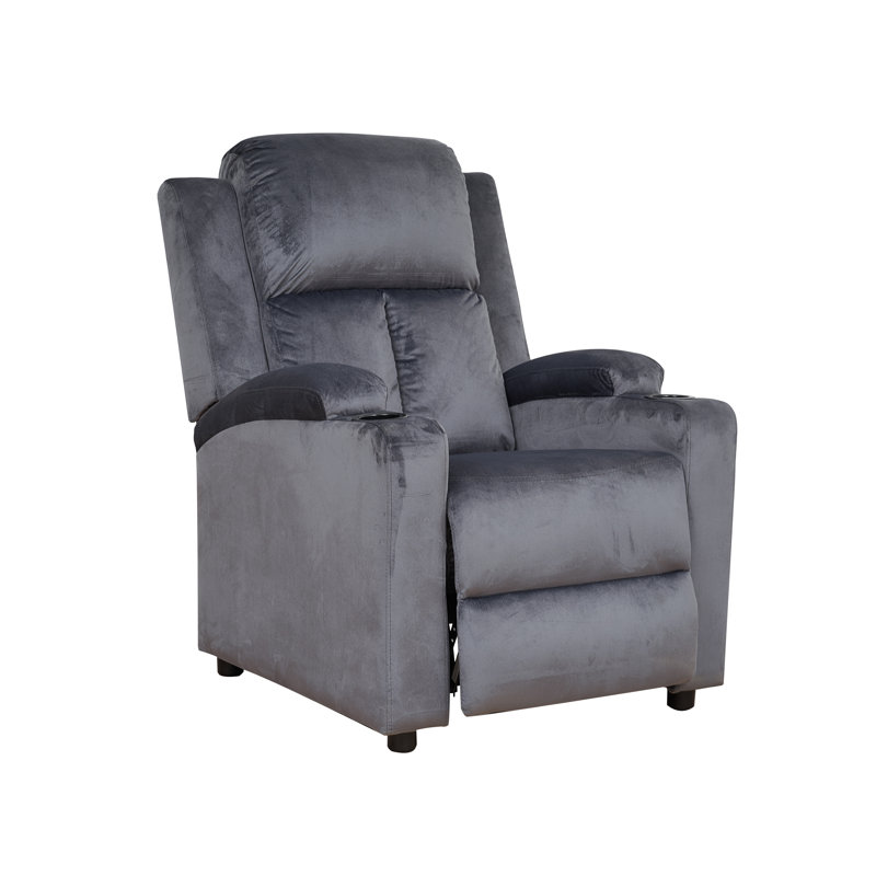 Chaise inclinable, Microfibre / microsuède gris