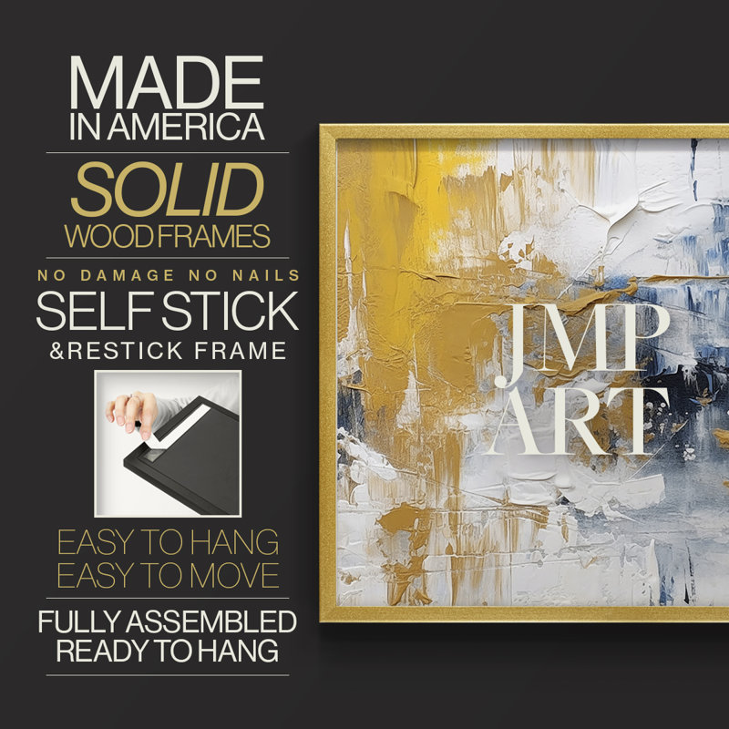Abstract Series-CLXI -Framed Print - Restickable, 8" H x 10" W