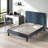Eleonora Upholstered Bed Frame with Button-Tufted Headboard-496629896