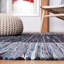 Tapis rayé en coton tissé à plat Rag-250217300