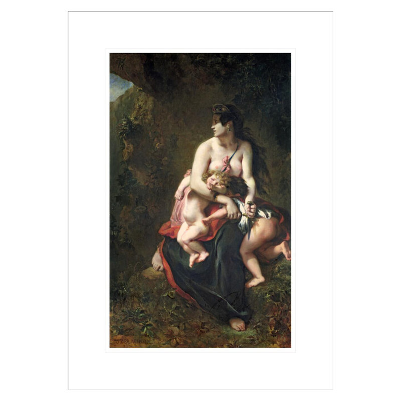 «Medea» par Eugène Delacroix, impression giclée sur cadre, H 21,75 po x l 15,6 po